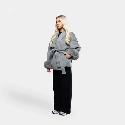Luxe Winterjas voor Dames met Faux Fur Details – Isalyn