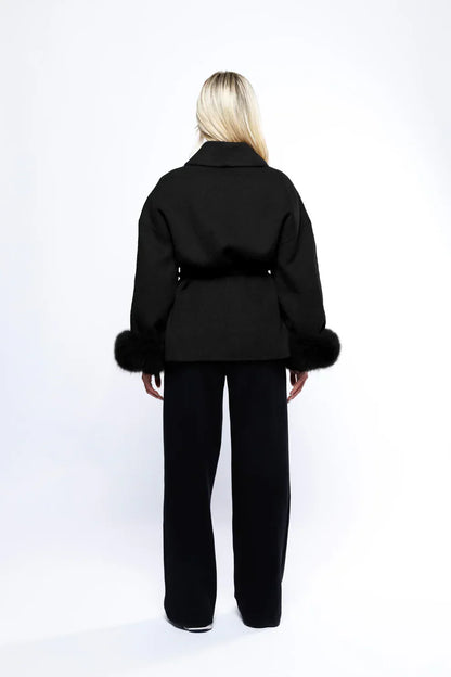 Luxe Winterjas voor Dames met Faux Fur Details – Isalyn
