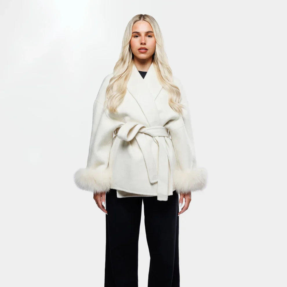 Luxe Winterjas voor Dames met Faux Fur Details – Isalyn