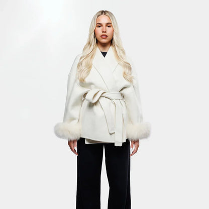Luxe Winterjas voor Dames met Faux Fur Details – Isalyn
