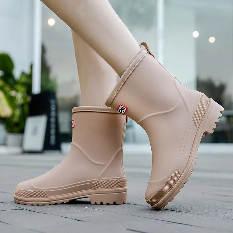 Waterdichte en Comfortabele Halflange Regenlaarzen voor Vrouwen – Elise