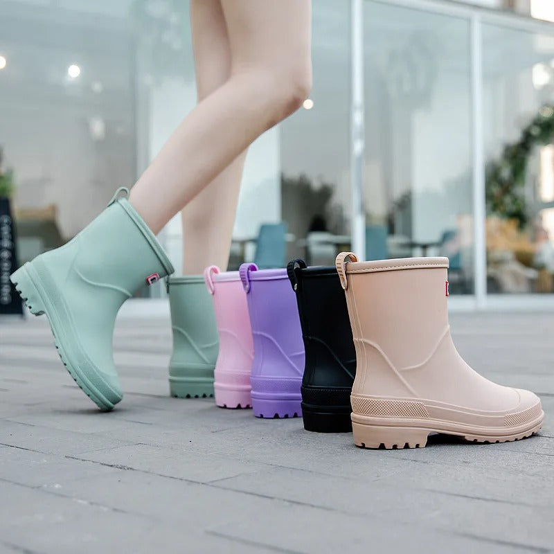 Waterdichte en Comfortabele Halflange Regenlaarzen voor Vrouwen – Elise