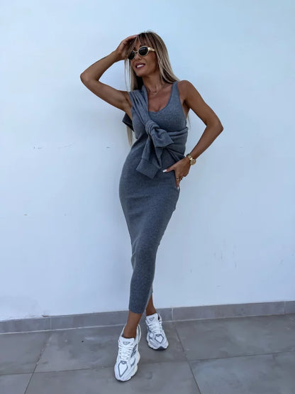 Tweedelige set met sweater en rok – Elettra