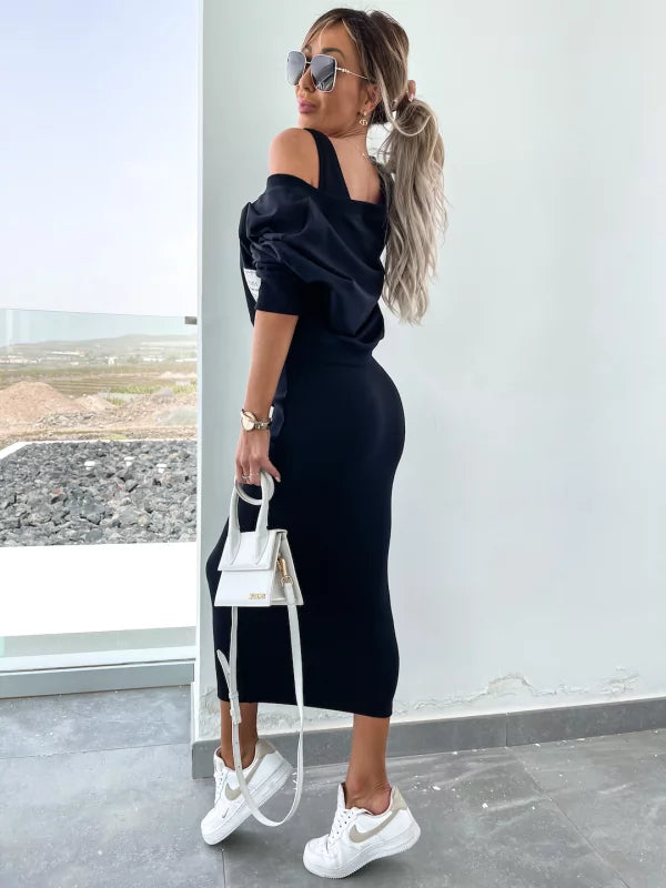 Tweedelige set met sweater en rok – Elettra