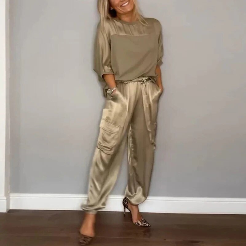 Trendy dames kleding set met luxe uitstraling – Emma