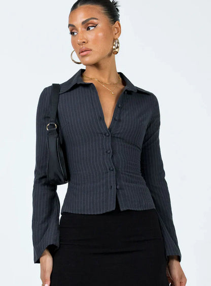 Elegante dames blouse met flatterende pasvorm – Fleur
