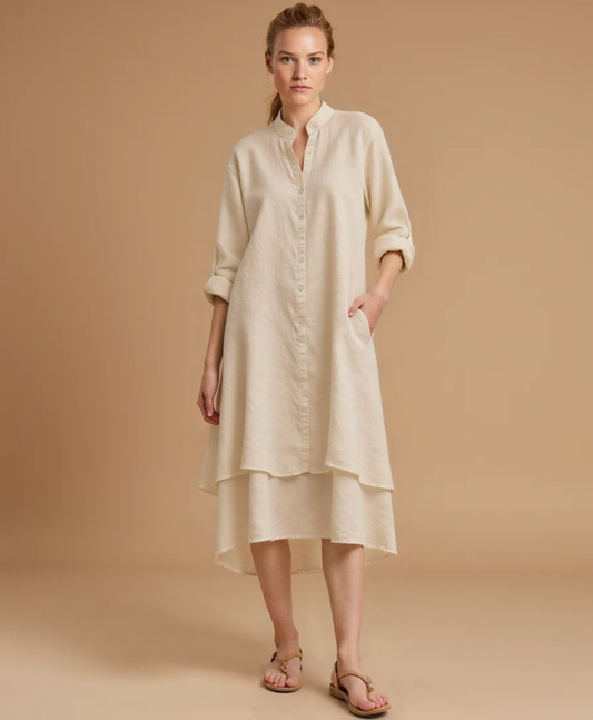 Oversized Katoenen Linnen Zomerjurk voor Dames – Eveline