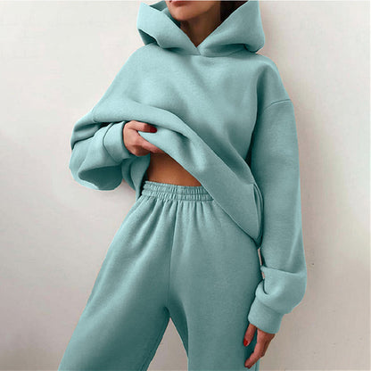 Oversize Jogginganzug Damen mit Kapuze & High Waist Hose – Lena