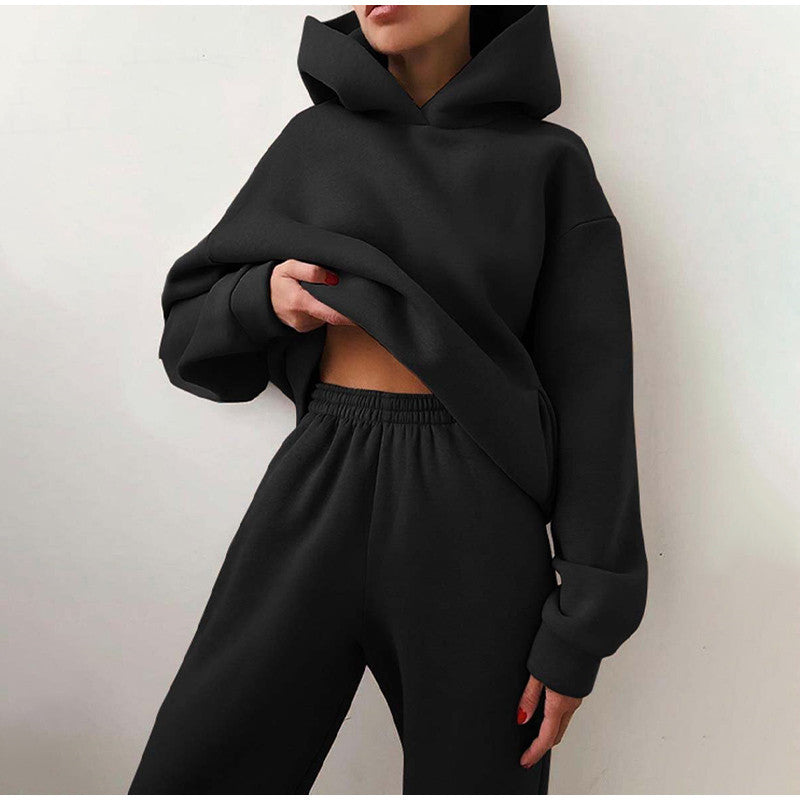 Oversize Jogginganzug Damen mit Kapuze & High Waist Hose – Lena