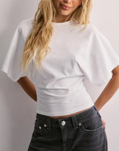 Trendy dames top met taille-accent en stijl – Lotte