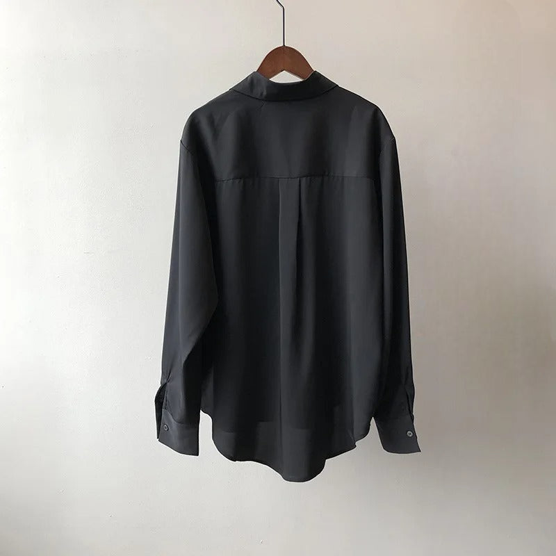 Luxe Zijde Blouse voor Elegante Comfort – Sorella