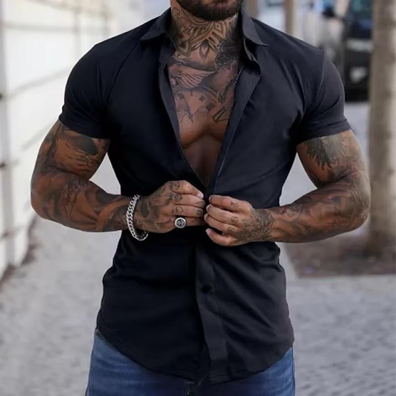 Fitness Shirt Korte Mouw Heren Sport - MaxFit