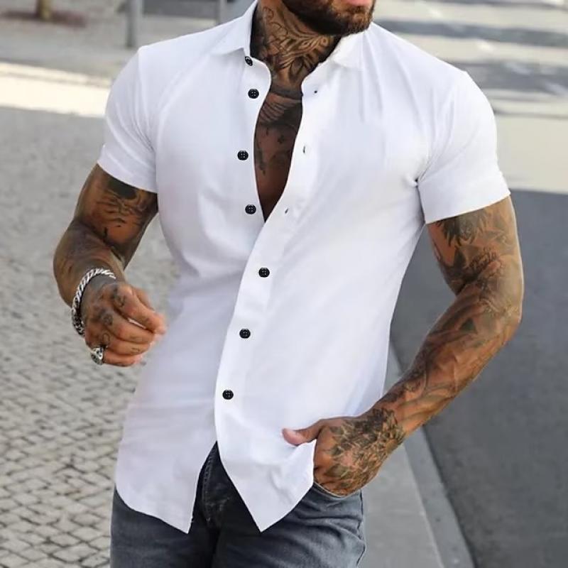 Fitness Shirt Korte Mouw Heren Sport - MaxFit