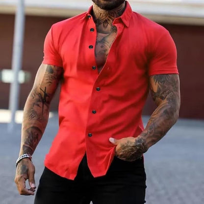 Fitness Shirt Korte Mouw Heren Sport - MaxFit