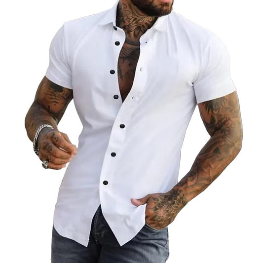 Fitness Shirt Korte Mouw Heren Sport - MaxFit