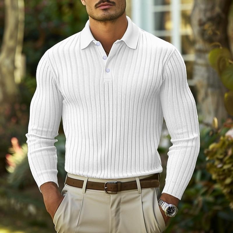 Heren Polo Slim Fit Colorblock Casual Kleding – Lucas
