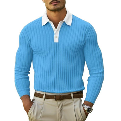 Heren Polo Slim Fit Colorblock Casual Kleding – Lucas