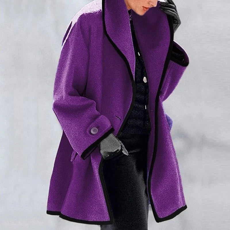 Warme Winterjas met Elegante Dubbele Knopenrij – Anna