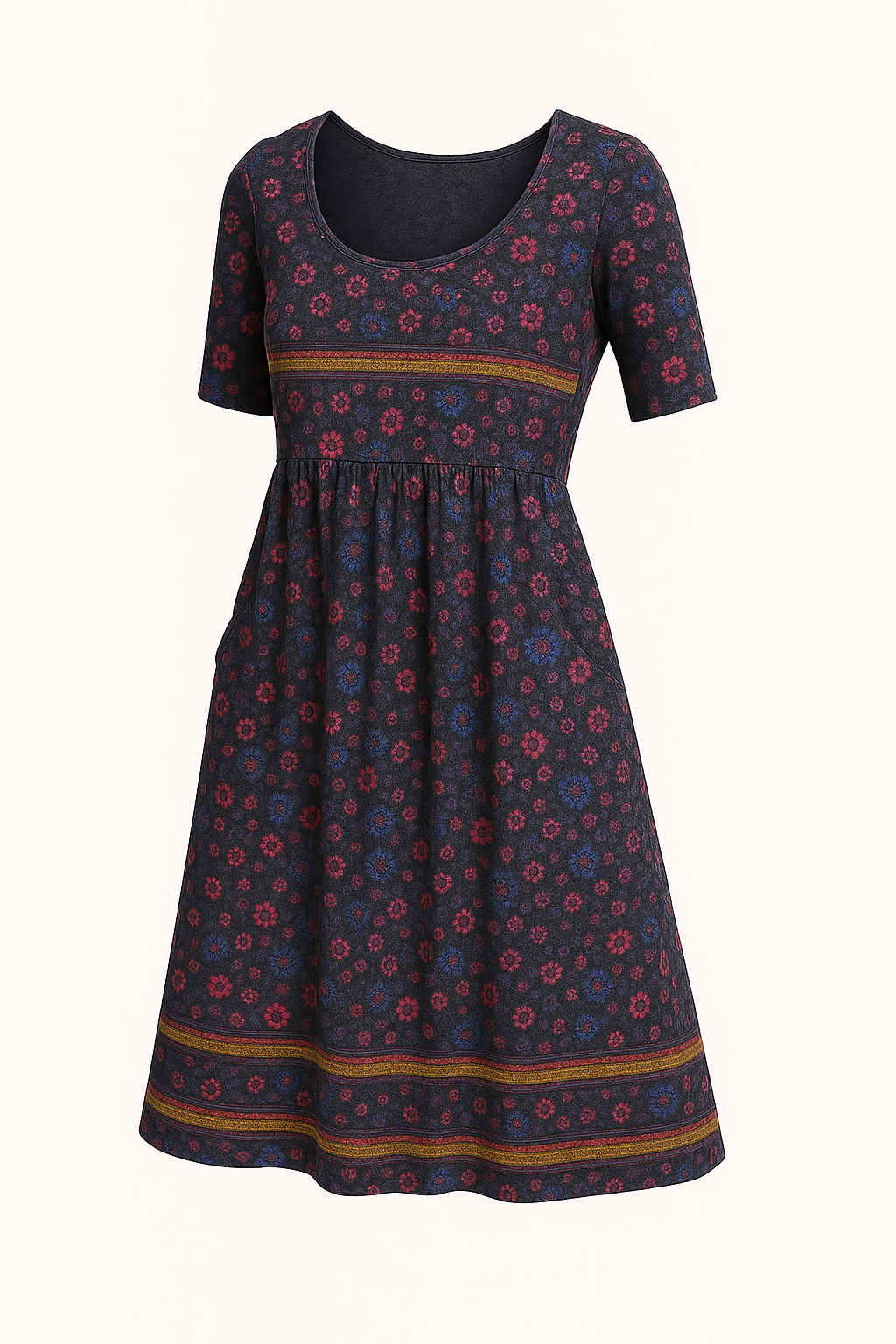 Boho zomerjurk met volants en bloemenprint – Lara