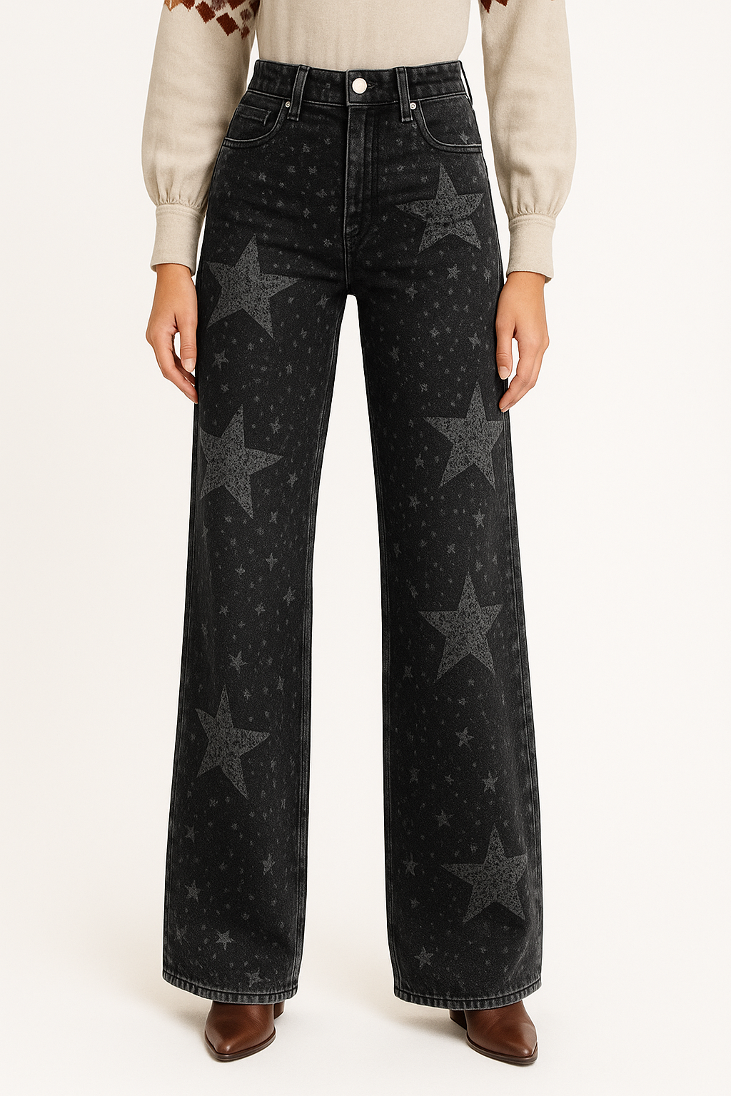 Brede Damesjeans voor Comfort en Stijl – Élise