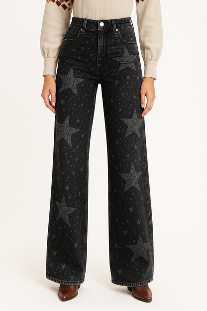Brede Damesjeans voor Comfort en Stijl – Élise