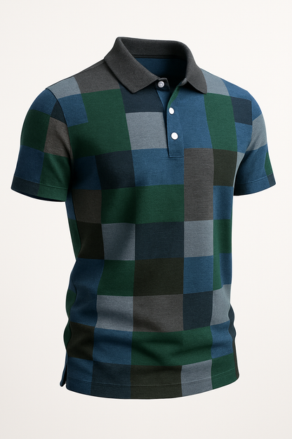 Herenpolo slim fit, ademend en stijlvol – Floris