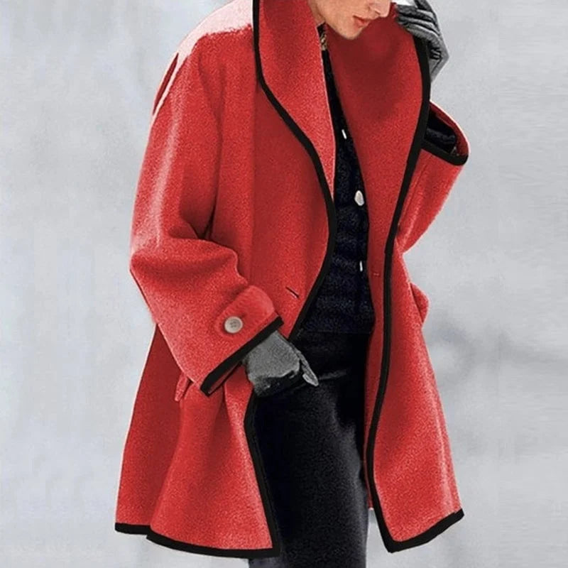 Warme Winterjas met Elegante Dubbele Knopenrij – Anna