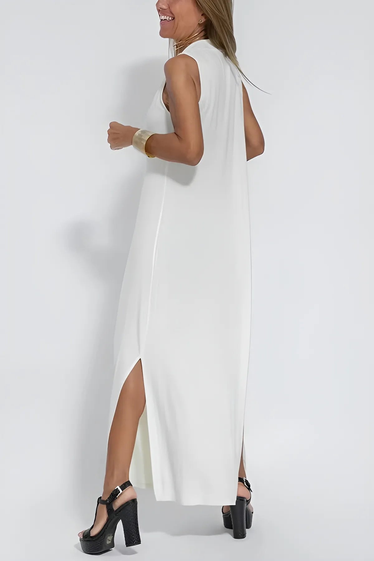 Sculpting maxi-jurk met flatterende pasvorm – Isabella