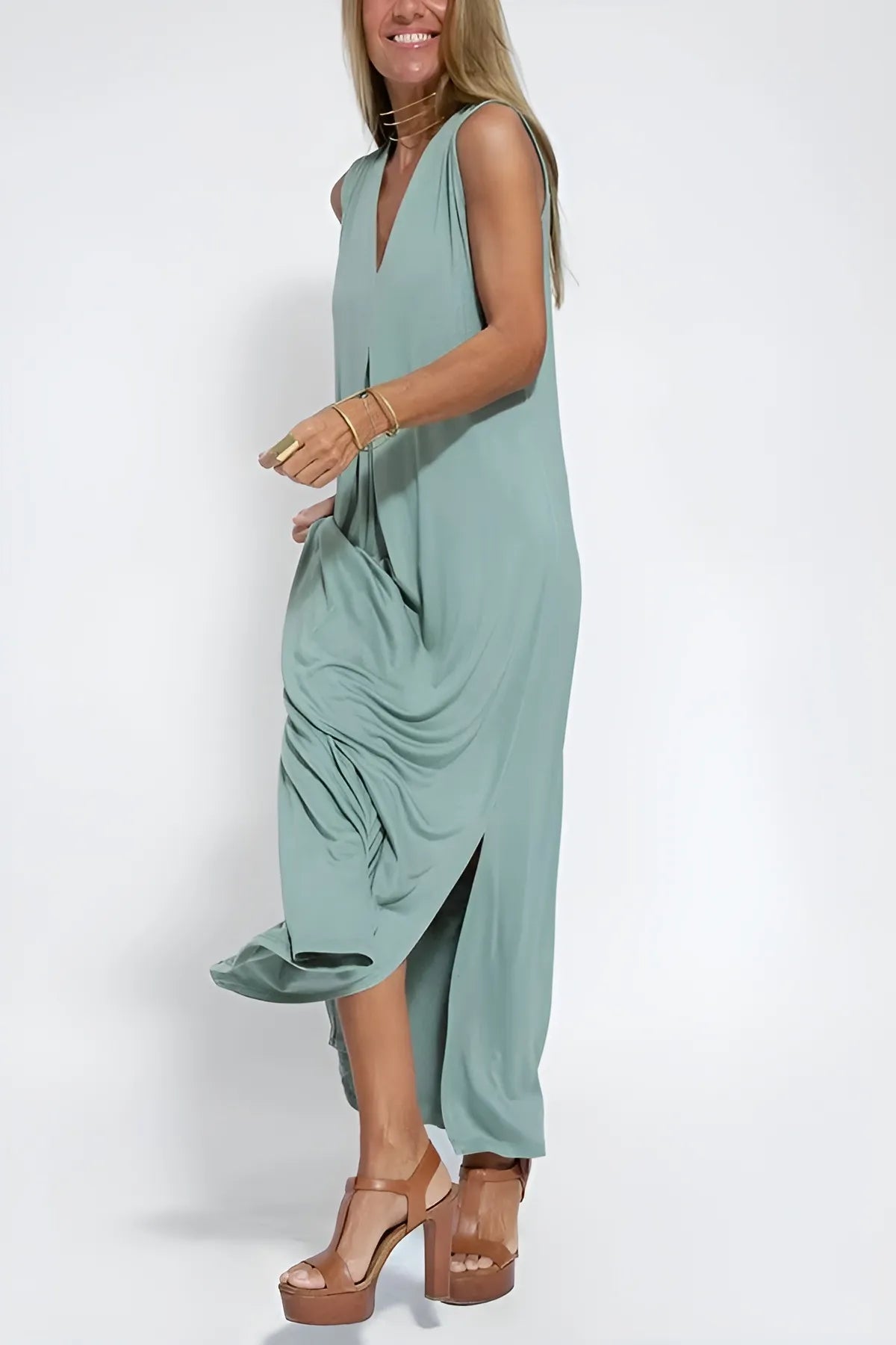Sculpting maxi-jurk met flatterende pasvorm – Isabella