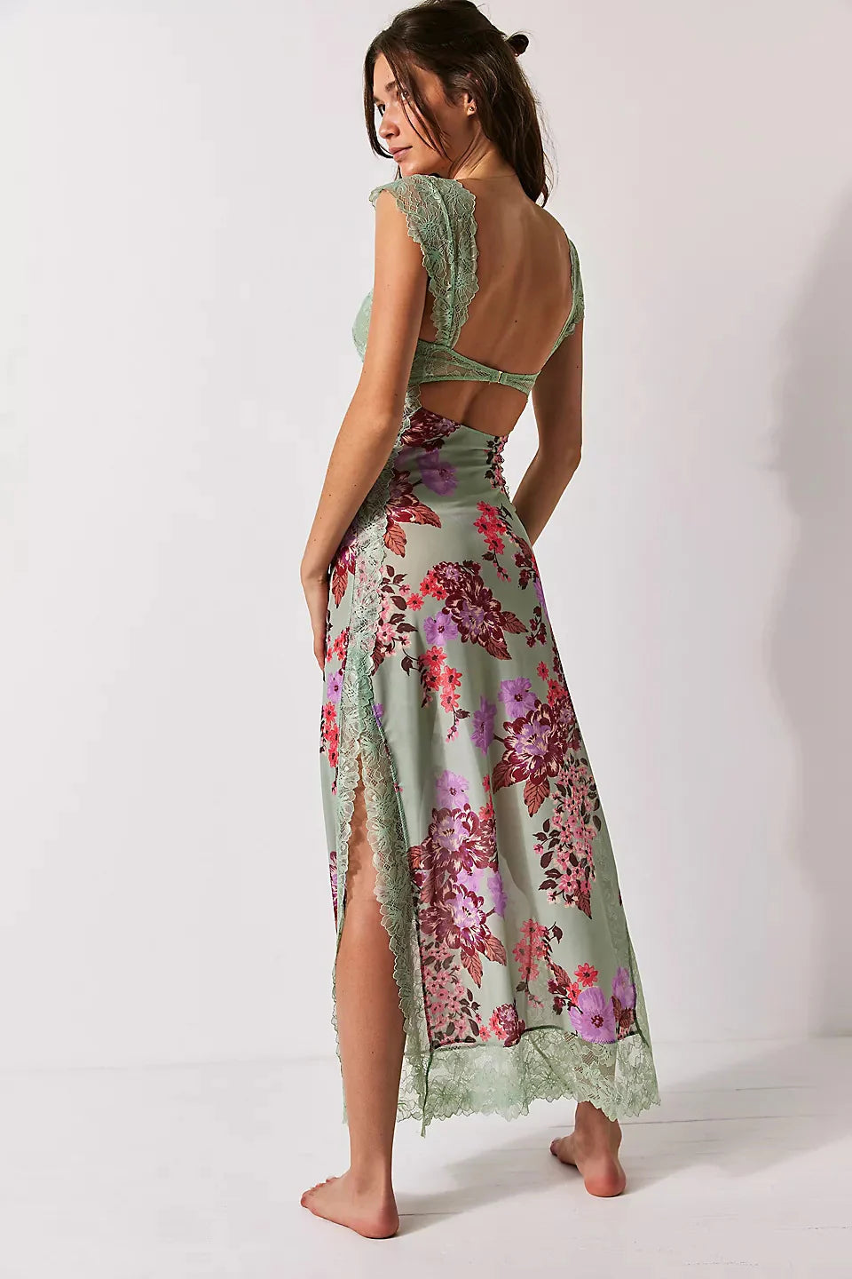 Zomerjurk Kant Midi Elegant Statement Look – Lysanne