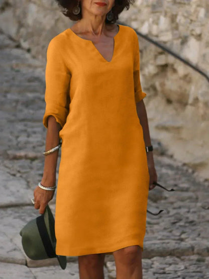 Elegante damesjurk met buikbedekking en comfort – Sophie