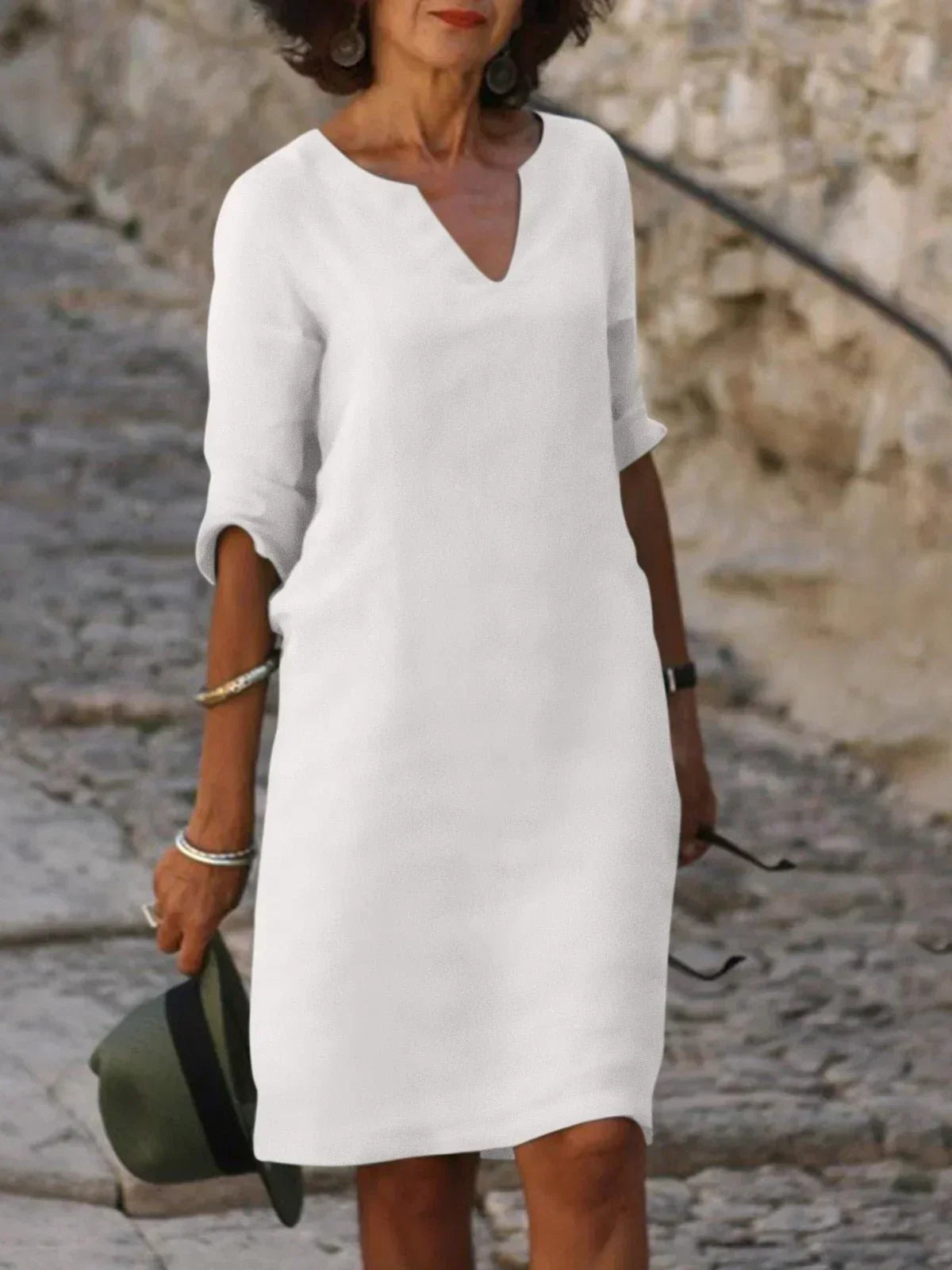 Elegante damesjurk met buikbedekking en comfort – Sophie