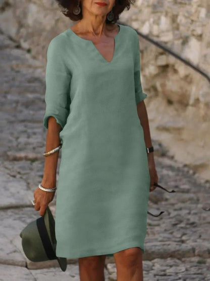Elegante damesjurk met buikbedekking en comfort – Sophie