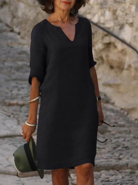 Elegante damesjurk met buikbedekking en comfort – Sophie