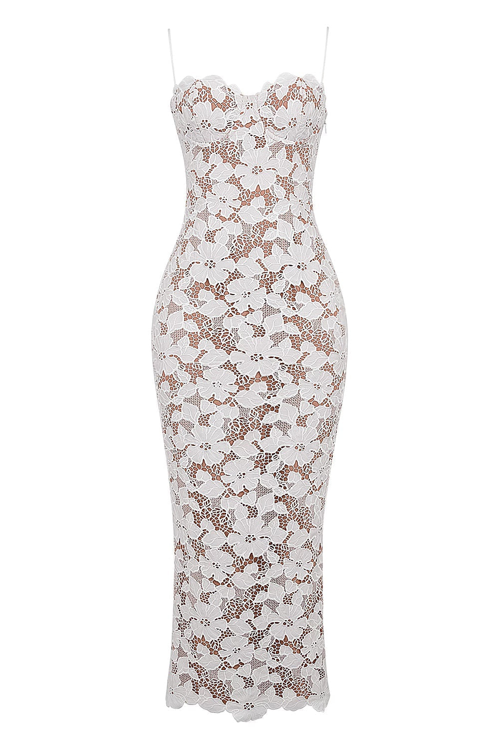 Maxi damesjurk met bloemen en vintage taille – Elvianne