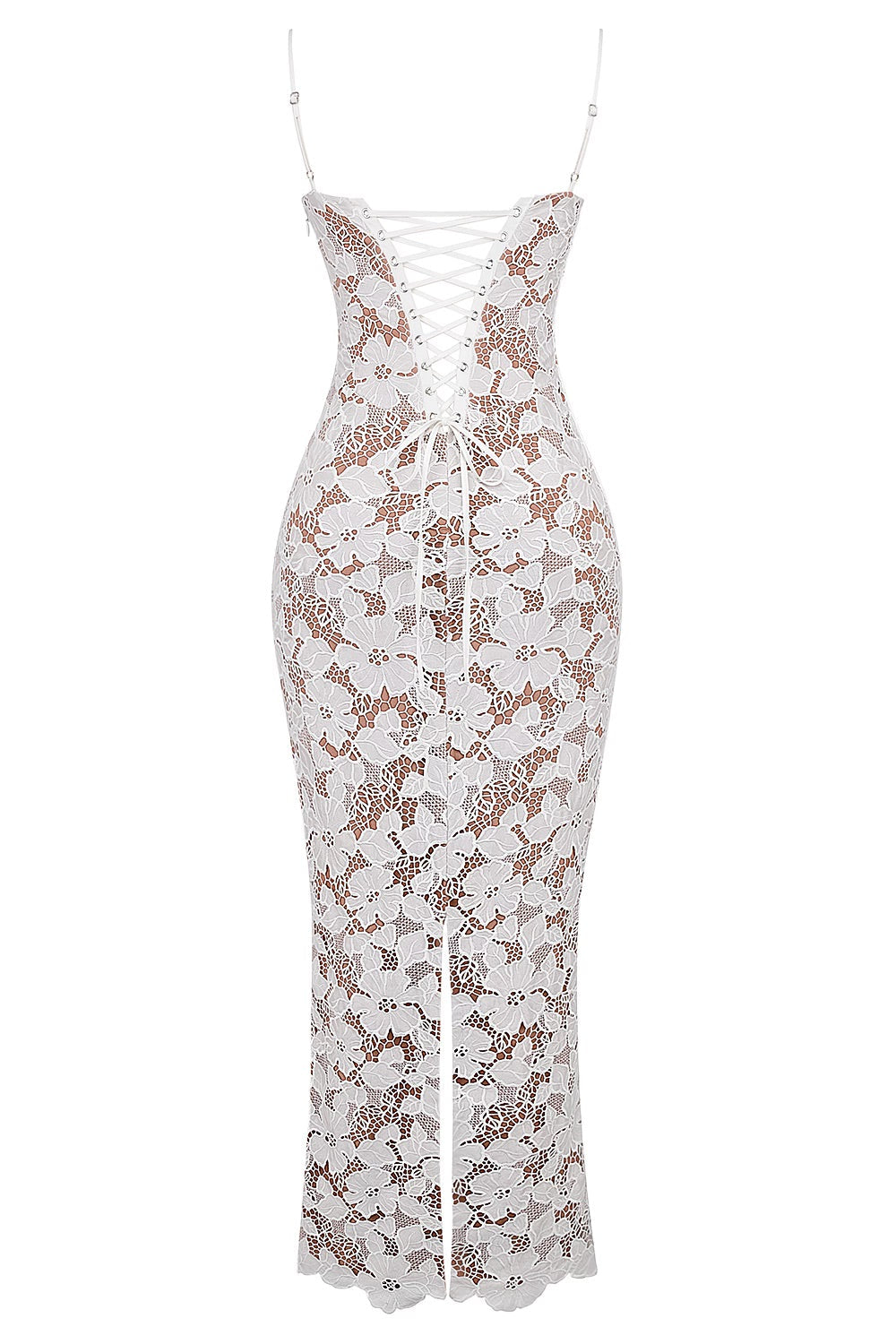 Maxi damesjurk met bloemen en vintage taille – Elvianne