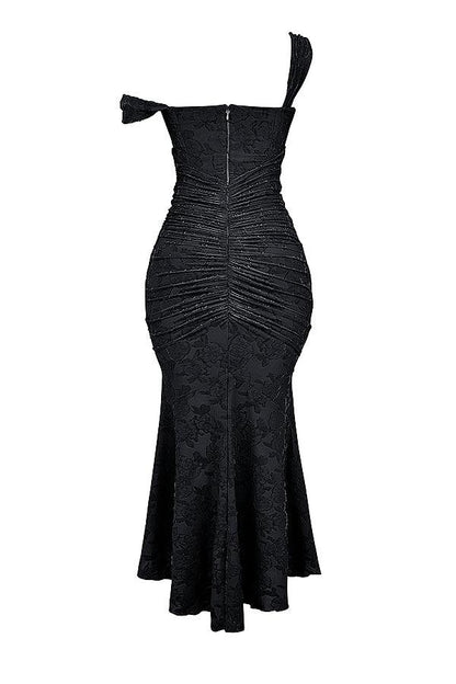 Getextureerde maxi-jurk met elegante uitstraling – Valeria