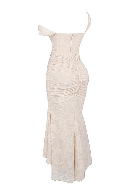 Getextureerde maxi-jurk met elegante uitstraling – Valeria