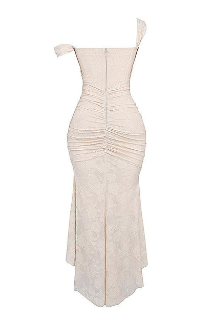 Getextureerde maxi-jurk met elegante uitstraling – Valeria