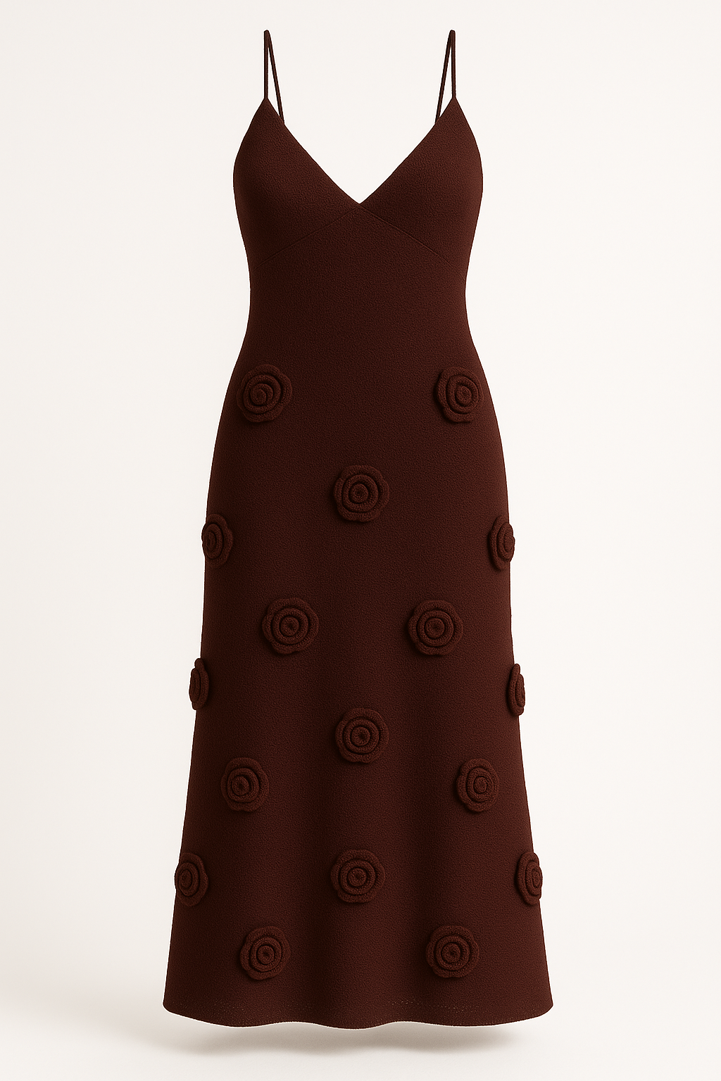 Zomerse dames maxi-jurk van gebreide stof – Rosa
