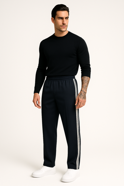 Sweatpants heren comfortabel ademend met relaxte pasvorm – Jesse