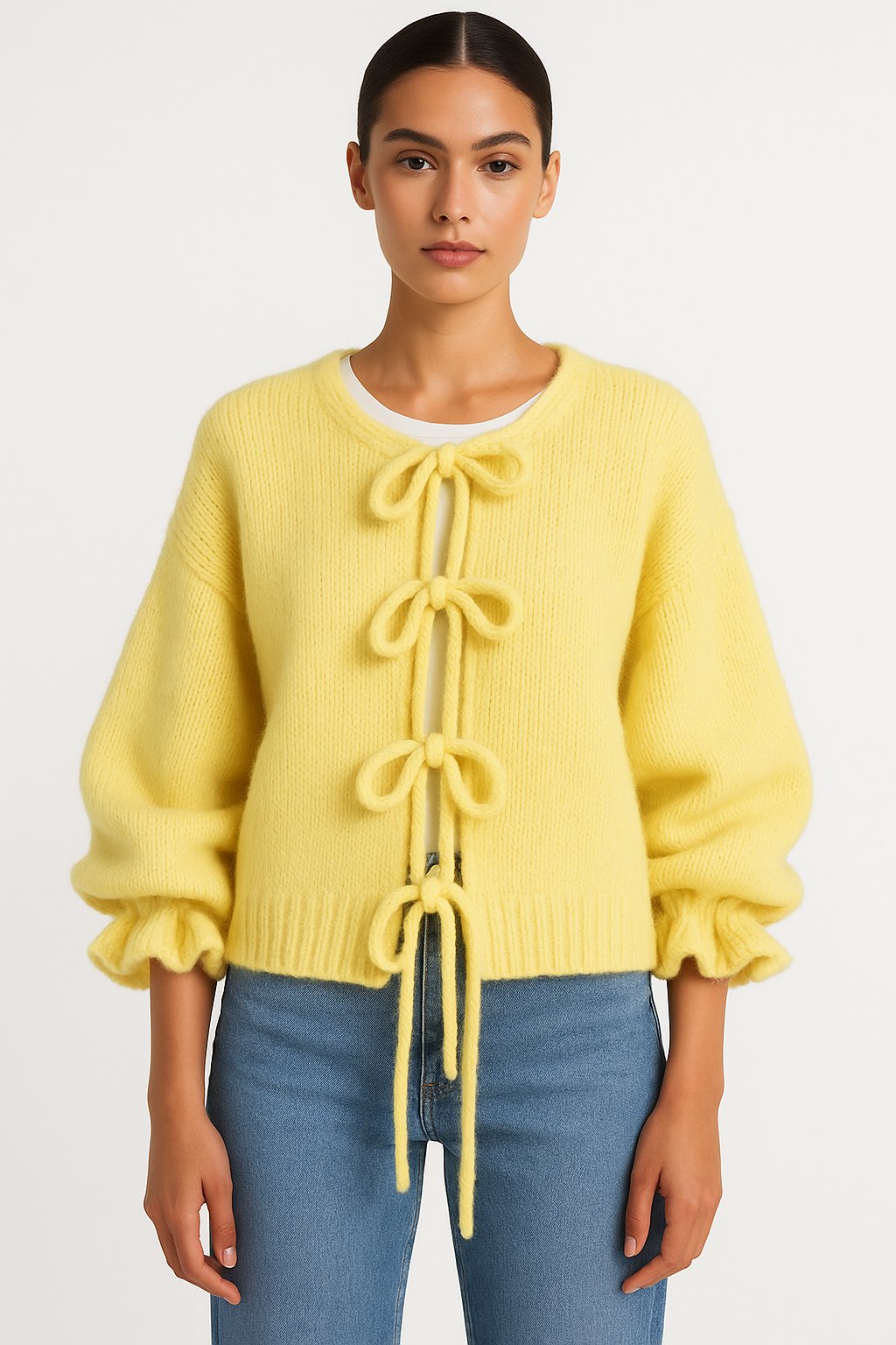 Knit Vest met Striksluiting – Zacht en Stijlvol – Liv