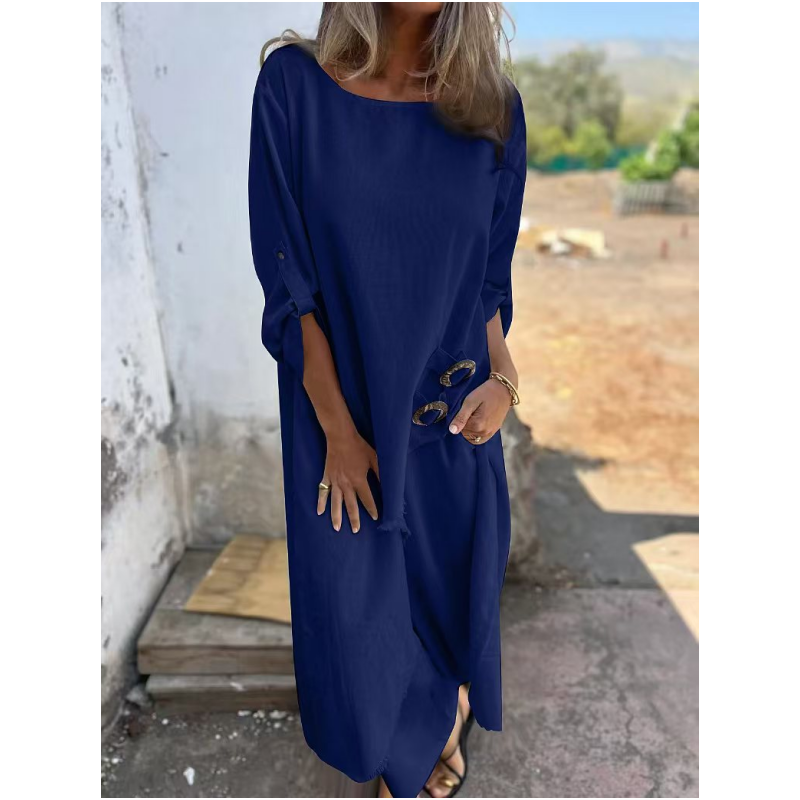 Tweedelige set met asymmetrische top en broek – Fiorella