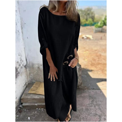 Tweedelige set met asymmetrische top en broek – Fiorella