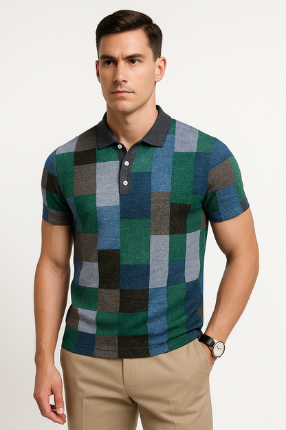 Herenpolo slim fit, ademend en stijlvol – Floris