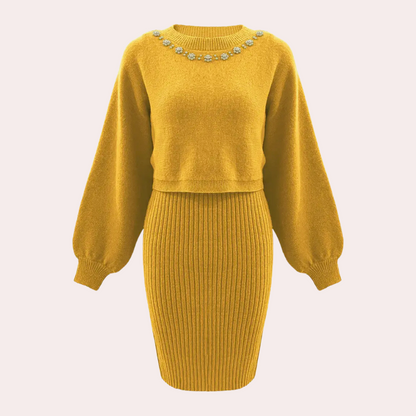 Casual gehaakte dames set voor comfort en stijl – Anouk