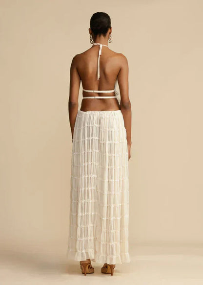 Boho dames zomer set met top en rok – Soléna