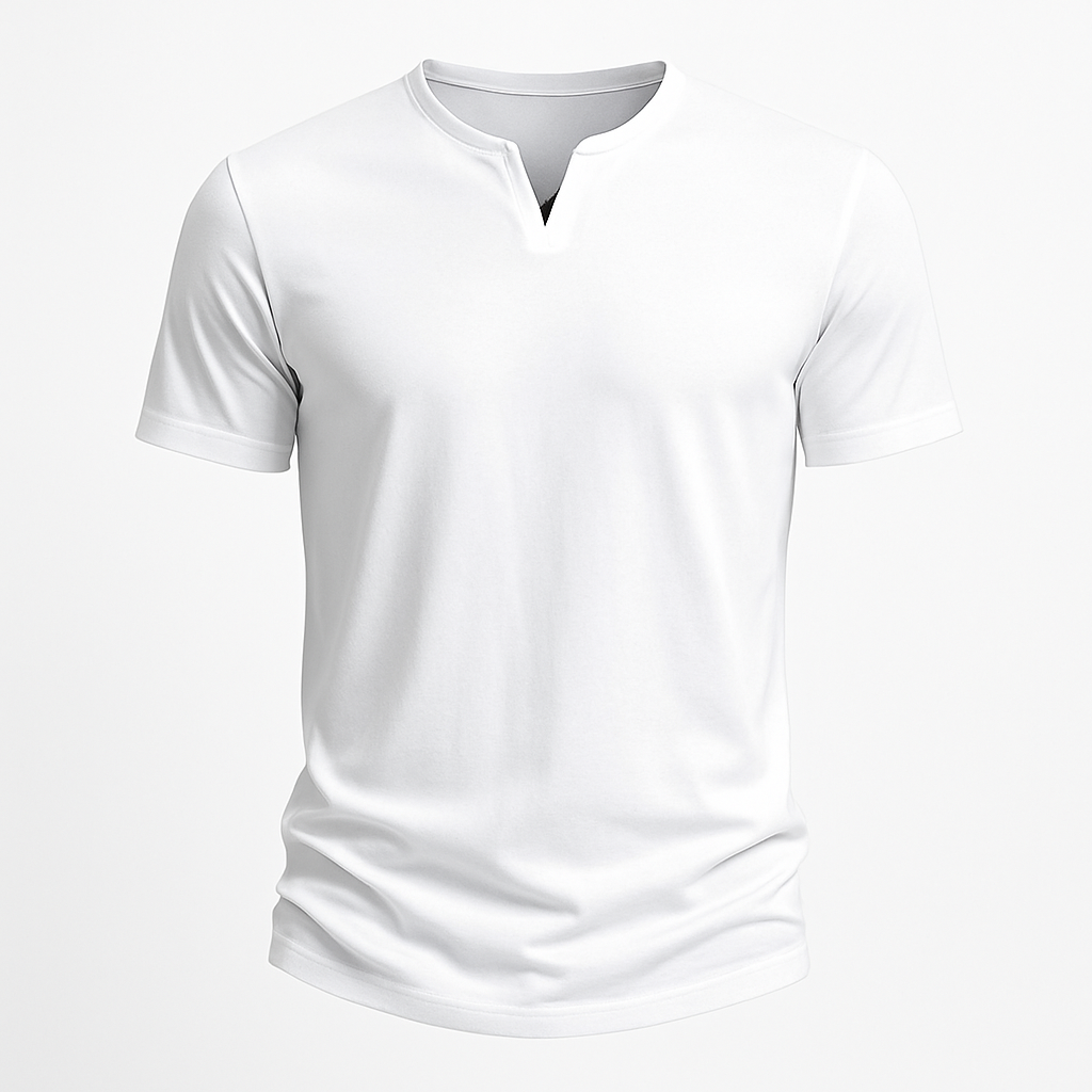 T-shirt voor heren, kort, ademend, slim fit en stretch – Dirk