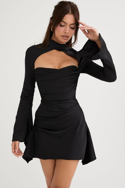 Gedrapeerde korsetjurk met elegante pasvorm – Estelle