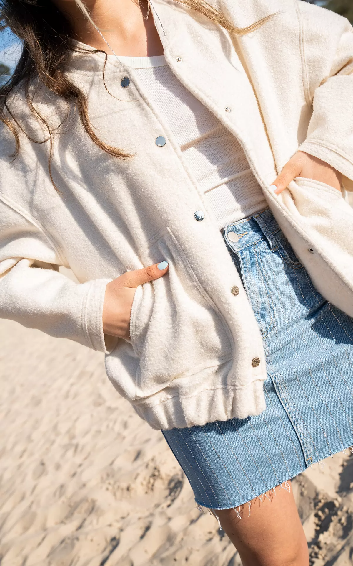 Casual knopjasje voor dames – Iris